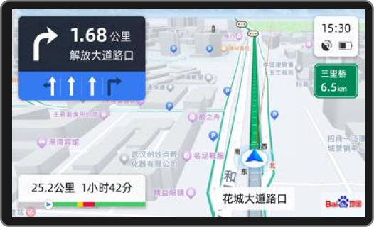 亿连百度地图投屏