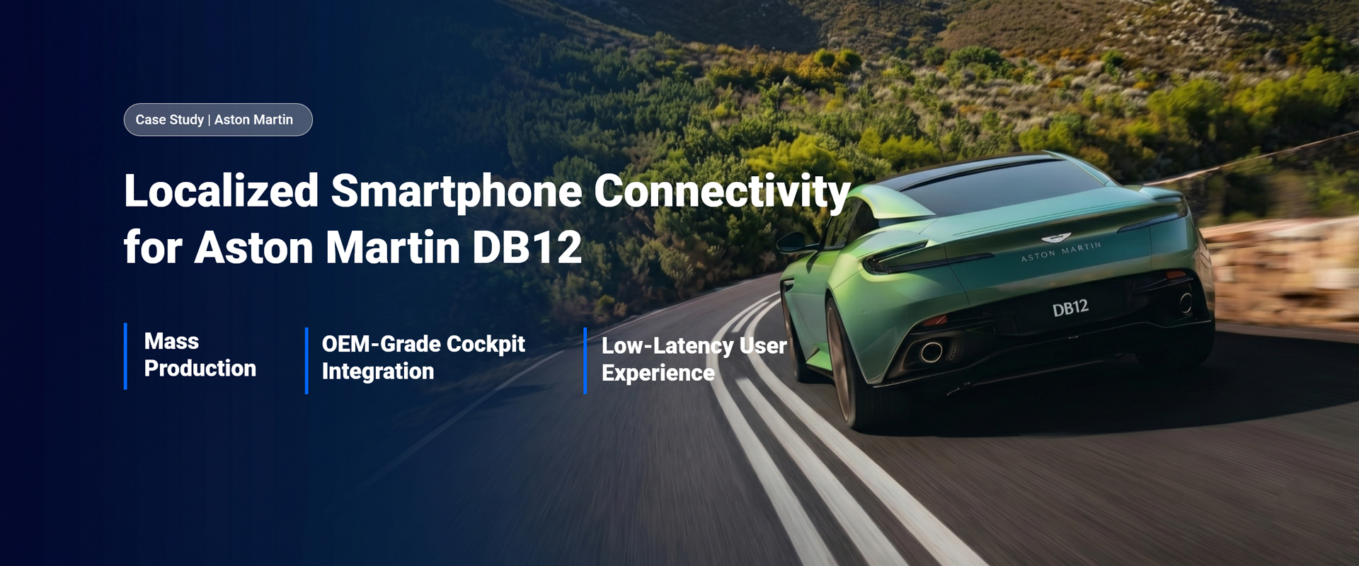 Aston Martin DB12 Localized Smartphone Connectivity